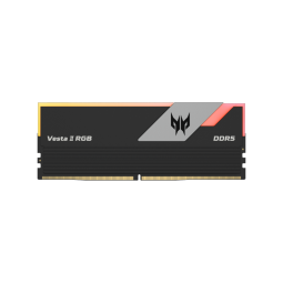 宏碁掠夺者（PREDATOR）32G(16G×2)套装 DDR5 6000频率 台式机内存条 Vesta II 炫光星舰RGB灯条(C30) 石耀黑 AI电脑配件