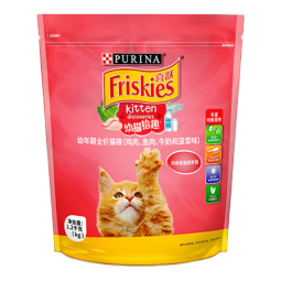 喜跃猫粮幼猫1.2kg 鸡肉鱼肉牛奶和菠菜味 怀孕哺乳猫粮幼猫全价猫粮