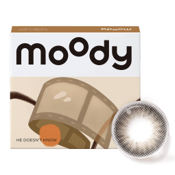 moody 美瞳日抛经典系列 10片装大小直径 彩色隐形眼镜胶片棕0度