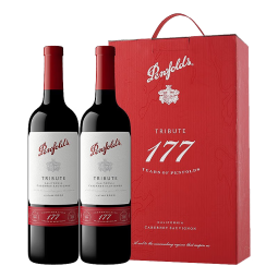 奔富（Penfolds）礼赞系列177周年限量款赤霞珠红葡萄酒 750ml*2双支装