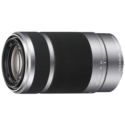 SONY索尼  E55-210mm F4.5-6.3 0SS  APS-C画幅远摄变焦镜头 SEL55210 银色55-210 标配