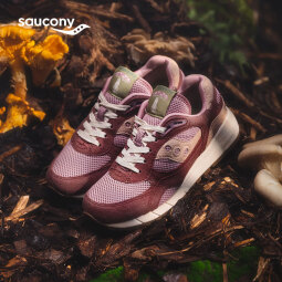 Saucony索康尼SHADOW 6000红蘑菇休闲鞋男女新品时尚百搭运动鞋男 酒红【蘑菇主题】 42