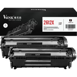 V4INK Q2612A硒鼓(鼓粉一体)黑色双支装(惠普1020硒鼓hp 12a m1005 1022佳能lbp2900 3000)打印页数:6000