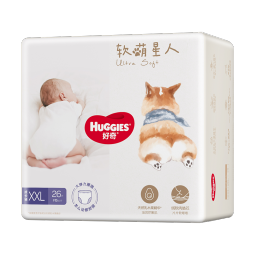 好奇（Huggies）软萌星人柯基裤成长裤XXL26片(15kg以上)加大号婴儿尿不湿拉拉裤