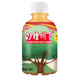 冠芳山楂树下山楂果汁果肉饮料不添加蔗糖350ml*15瓶酸甜可口整箱装