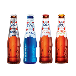 Kronenbourg 16641664啤酒白啤/桃红/玫瑰/百香果精酿啤酒整箱 法蓝 250mL 24瓶 （国产）