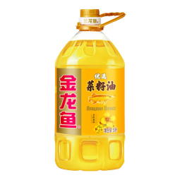 金龙鱼食用油 低芥酸特香菜籽油4L 非转压榨 1桶