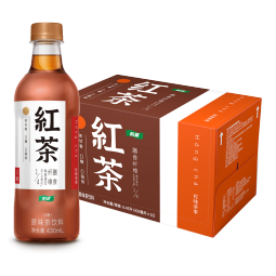 怡宝 佐味茶事红茶原味茶饮料430ml*15瓶/箱 0糖0脂健康 430mL15瓶