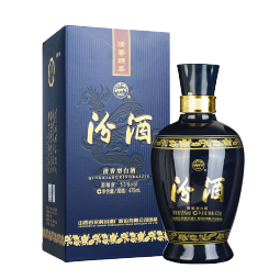 汾酒 蓝汾 清香型白酒 53度 475mL 1瓶 单瓶装（ 仿蓝瓷）