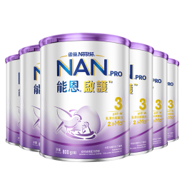 雀巢（Nestle）能恩启护 适度水解 2HMO 婴幼儿奶粉 3段 800g/罐*6  12-36个月