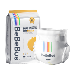 bebebus 金标茶树精华超薄透气纸尿裤M36片（6-11kg）尿不湿新生婴男女宝