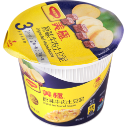 美极（Maggi）原味牛肉土豆泥35g*12盒整箱 即食冲泡宅家懒人速食 雀巢出品