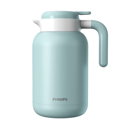 飞利浦（PHILIPS）保温壶焖茶壶 316不锈钢大容量水壶 家用办公暖水瓶按压式热水壶 家用保温壶-蓝色 2L