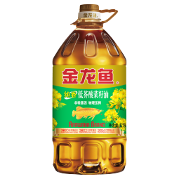 金龙鱼 食用油 非转基因压榨 纯香低芥酸菜籽油6.18L 