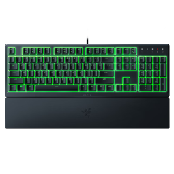 雷蛇（Razer）雨林狼蛛V3 X 轻机械游戏键盘 电竞游戏键盘 104键 带腕托 RGB单色背光灯效