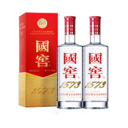 泸州老窖 国窖1573 浓香型 高度白酒 52度500ml*2 经典双瓶装 (宴请送礼)