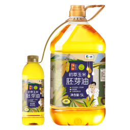 初萃 中粮玉米胚芽油5L+400mL 非转基因 食用油 一级 物理压榨