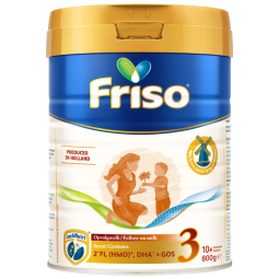 美素佳儿（Friso）荷兰白金HMO升级版3段 (10月以上) 婴儿奶粉800g/罐