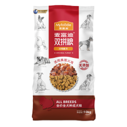 麦富迪（Myfoodie）麦富迪狗粮 牛肉双拼成犬粮小中大型犬金毛萨摩耶通用肉粒狗粮 牛肉双拼成犬粮10kg