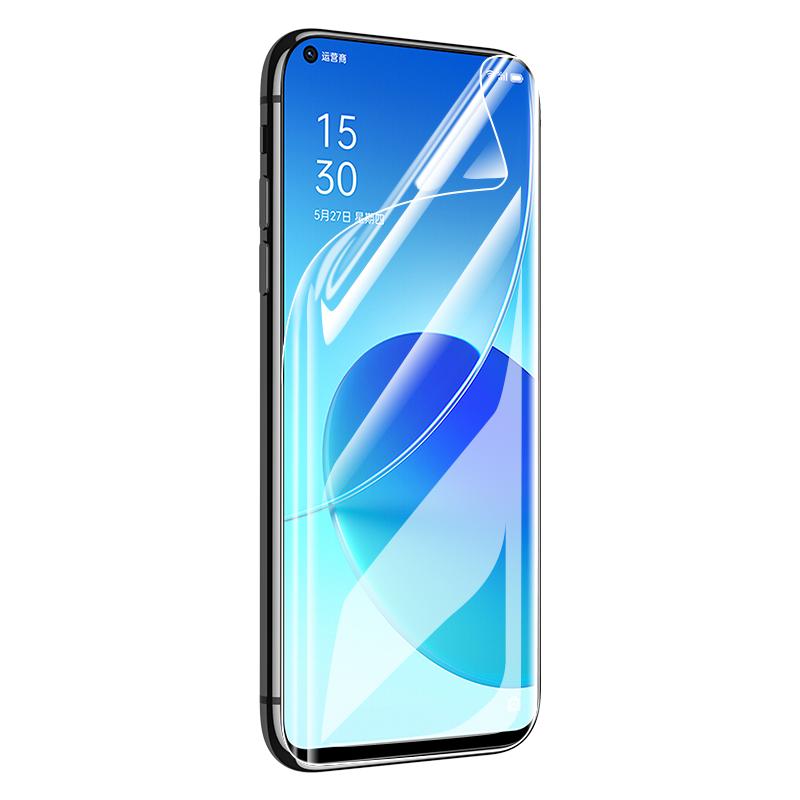  opporeno5pro钢化膜reno6 oppo水凝