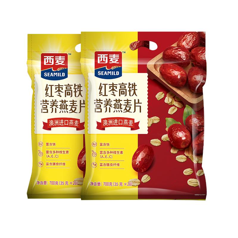 【品牌授权】西麦高铁牛奶燕麦片红枣