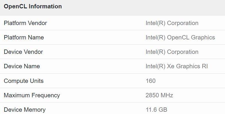 英特尔二代独立显卡细节曝光 12GB GDDR6显存2.85GHz频率