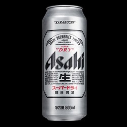 Asahi 朝日啤酒 超爽生）500ml*12听