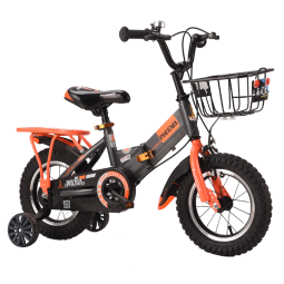 凤凰（Phoenix）儿童自行车宝宝脚踏车儿童折叠自行车3-8岁童车  陆寻  灰色18寸