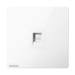 西门子（SIEMENS） 墙壁开关插座面板 皓彩系列白色 六类电脑插座