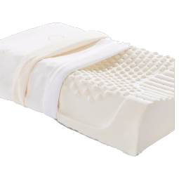 麦普 泰国天然乳胶枕头护颈枕芯老人学生释压枕单只装枕头93%含量 狼牙枕 40*60cm
