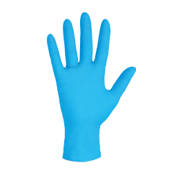 超护一次性手套无粉麻指丁腈手套食品餐饮厨房橡胶手套男女通用舒适型 (100只/盒)蓝色丁腈手套中码M