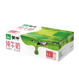 蒙牛 纯牛奶营养早餐奶整箱纯奶整箱苗条装 200ml×24盒*2箱