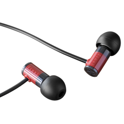 FINAL E1000 便携入耳式耳机 无损音乐耳机耳塞 潮流耳机  红色