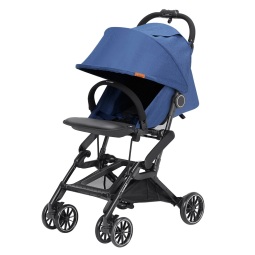 康贝Combi婴儿推车可折叠高景观宝宝单手收折手推车Bifold724303 蓝色