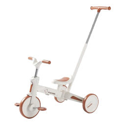 普洛可（PLAYKIDS）三轮车平衡滑步脚踏儿童宝宝1-6岁多功能折叠手推车可折叠溜娃 S02-抱抱熊
