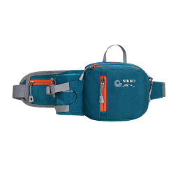 日高（NIKKO） 户外腰包多功能旅行装备男女款登山运动包3L防泼水 蓝色