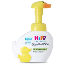 喜宝（HiPP）柔护 瑞士 小黄鸭低敏有机植萃儿童泡沫洗手洗脸液 二合一 250g