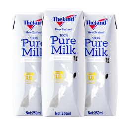 纽仕兰（Theland） 新西兰进口牛奶4.0g蛋白质高钙全脂纯牛奶250ml*6支PLUS会员联名 全脂250ml*6支 250ml