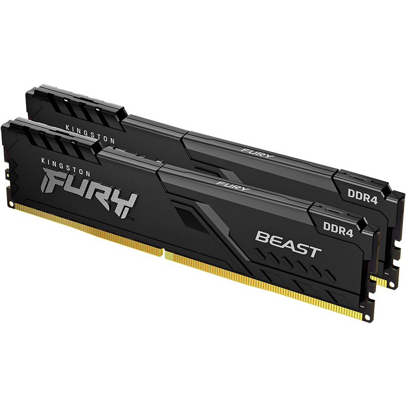 金士顿 (Kingston) FURY 32GB(16G×2)套装 DDR4 3200 台式机内存条 Beast野兽系列 骇客神条