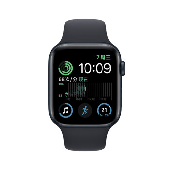 Apple Watch SE 2022款智能手表GPS + 蜂窝款44 毫米午夜色铝金属表壳