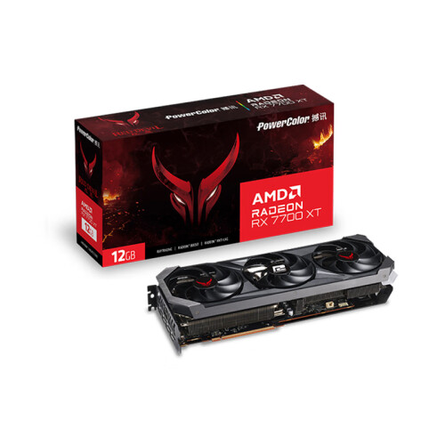 撼讯显卡POWERCOLOR 撼讯AMD RADEON RX 7700 XT 12G 红魔