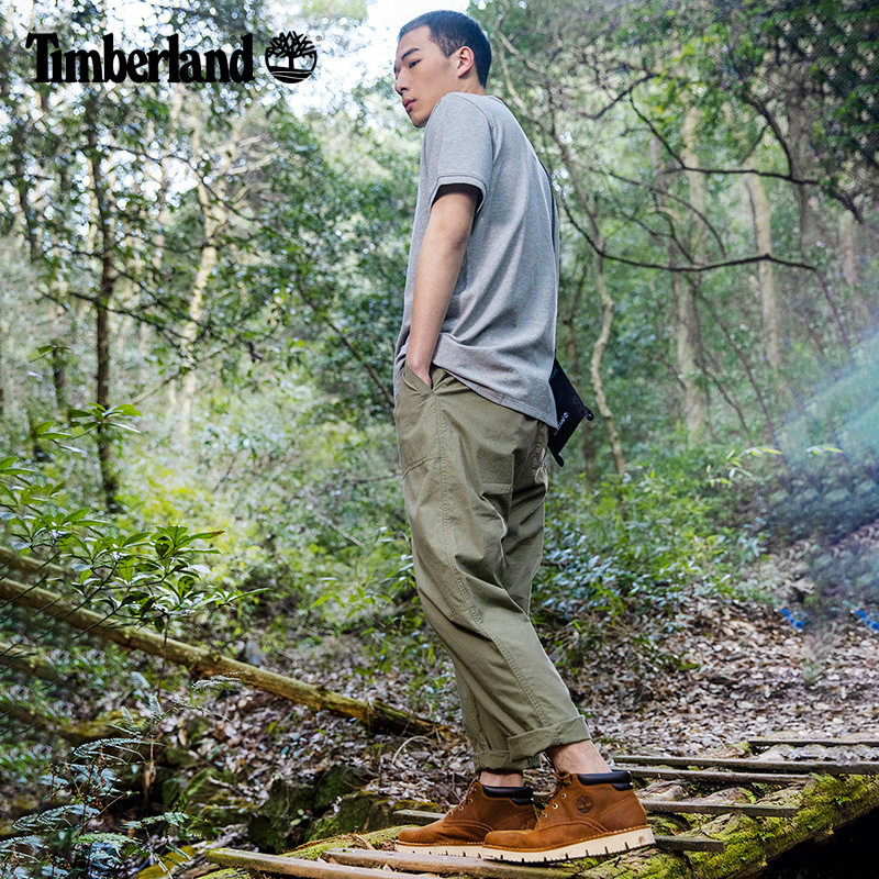 Timberland添柏岚官方男鞋休闲鞋靴子轻便皮革通勤偏大|A44QS