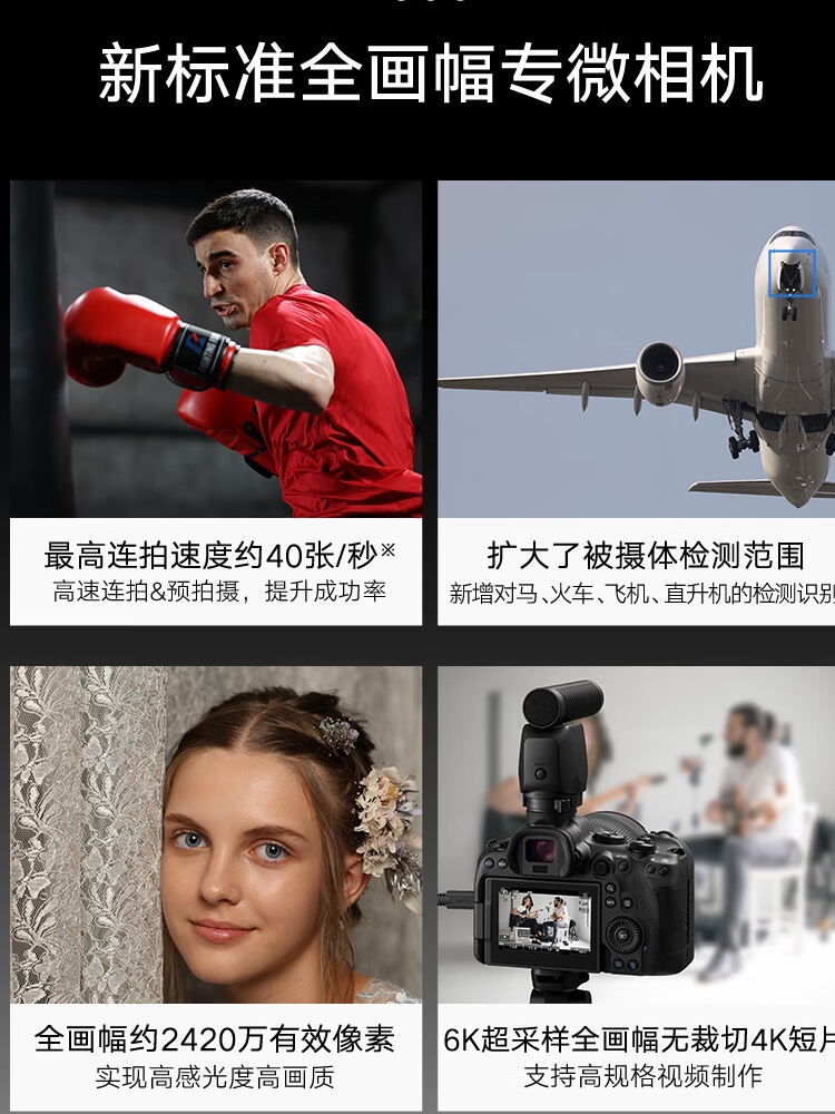 Canon佳能 EOS R6II二代 markII全画幅专业微单相机 全新正品国行