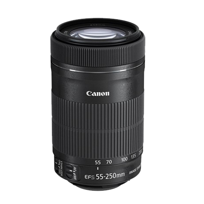 佳能EF-S 55-250mm IS STM三代单反防抖长焦镜头55-250远摄拍月亮