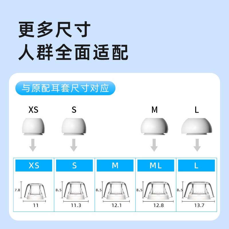 绯乐Latex-AR700+适用苹果airpodspro耳塞耳帽硅胶套防滑保护3代蓝牙三代耳机套airpodspro2耳机塞乳胶防过敏