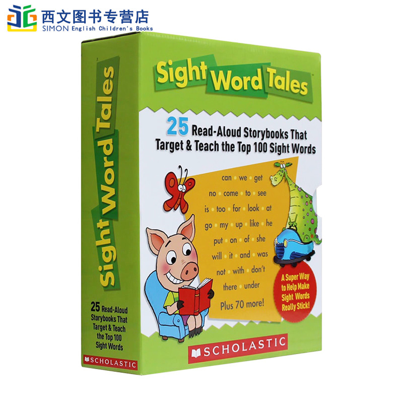 送音频+教师指导手册学乐高频词sight word tales 25册常见启蒙关键词故事书入门英文原版scholastic美国分级阅读words tale