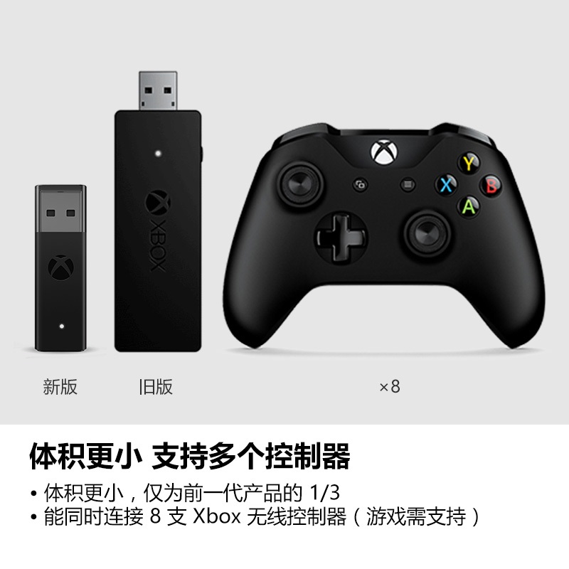 原装xss微软xbox手柄适配器ones无线Series二代接收器XSX充电电池