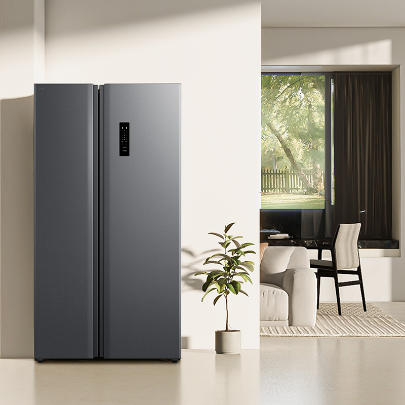 TCL 650L对开门冰箱双开门家用风冷无霜大容量节能超薄嵌入式冰箱