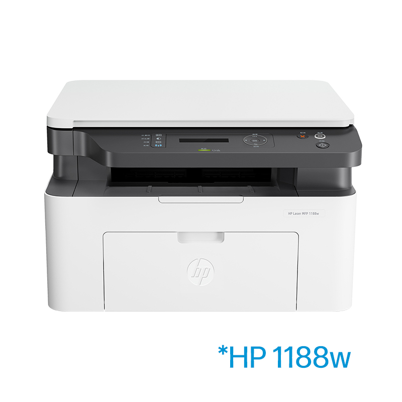 HP惠普Laser MFP 1188w锐系列黑白激光无线WiFi手机打印机一体机A4复印件扫描三合一小型家用136wm办公专用NW