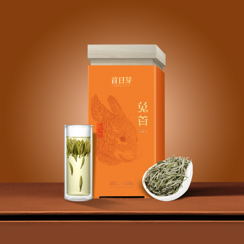 老茶镇首日芽®《兔首》福鼎白茶明前高山特级白毫银针500g散茶